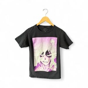 Black Graphic Anime-Inspired Tee | XS